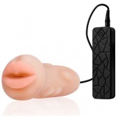 Мастурбатор-ротик с вибрацией REALSTUFF VIBRATING MASTURBATOR MOUTH - Dream Toys - в Уфе купить с доставкой