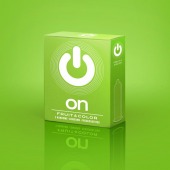 Цветные ароматизированные презервативы ON) Fruit   Color - 3 шт. - ON) - купить с доставкой в Уфе