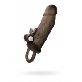 Чёрная насадка на пенис Toyfa XLover с вибрацией - ToyFa - в Уфе купить с доставкой