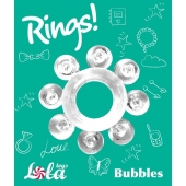 Прозрачное эрекционное кольцо Rings Bubbles - Lola Games - в Уфе купить с доставкой