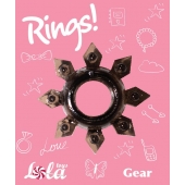 Чёрное эрекционное кольцо Rings Gear - Lola Games - в Уфе купить с доставкой