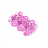 Розовая насадка на пенис Rings Armour - Lola Games - в Уфе купить с доставкой