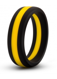 Черно-желтое силиконовое эрекционное кольцо Silicone Go Pro Cock Ring - Blush Novelties - в Уфе купить с доставкой