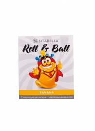 Стимулирующий презерватив-насадка Roll   Ball Banana - Sitabella - купить с доставкой в Уфе