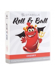 Стимулирующий презерватив-насадка Roll   Ball Cherry - Sitabella - купить с доставкой в Уфе