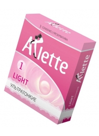 Ультратонкие презервативы Arlette Light - 3 шт. - Arlette - купить с доставкой в Уфе