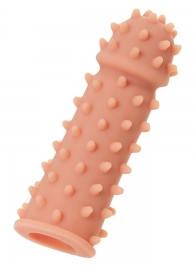 Телесная реалистичная насадка KOKOS Extreme Sleeve 03 с дополнительной стимуляцией - 12,7 см. - KOKOS - в Уфе купить с доставкой