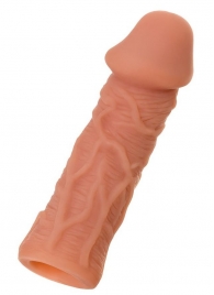 Телесная реалистичная насадка KOKOS Extreme Sleeve 05 с дополнительной стимуляцией - 12,7 см. - KOKOS - в Уфе купить с доставкой