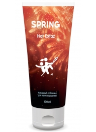 Согревающий интимный лубрикант Spring Hot Extaz - 100 мл. - SPRING - купить с доставкой в Уфе