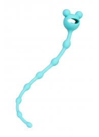 Мятная силиконовая анальная цепочка Froggy - 27,4 см. - ToyFa в Уфе Мятная силиконовая анальная цепочка Froggy - 27,4 см. - ToyFa