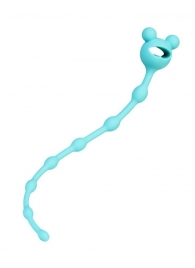 Мятная силиконовая анальная цепочка Froggy - 27,4 см. - ToyFa в Уфе Мятная силиконовая анальная цепочка Froggy - 27,4 см. - ToyFa