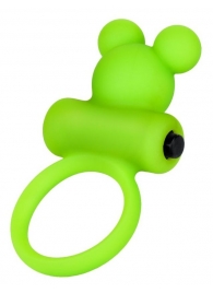 Зеленое виброкольцо на пенис A-Toys - A-toys - в Уфе купить с доставкой Зеленое виброкольцо на пенис A-Toys - A-toys - в Уфе купить с доставкой
