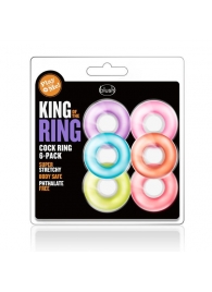 Набор из 6 эрекционных колец King of the Ring - Blush Novelties - в Уфе купить с доставкой