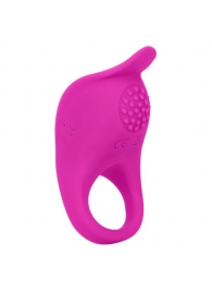 Ярко-розовое эрекционное виброкольцо Silicone Rechargeable Teasing Enhancer - California Exotic Novelties - в Уфе купить с доставкой