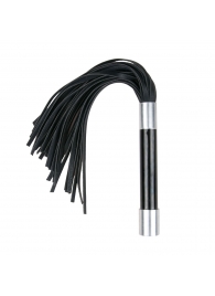 Черная плеть Easytoys Flogger With Metal Grip - 38 см. - Easy toys - купить с доставкой в Уфе