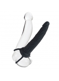 Насадка на пенис Silicone Love Rider Dual Penetrator для двойного проникновения - 14 см. - California Exotic Novelties - в Уфе купить с доставкой