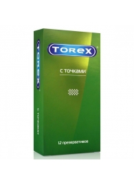 Текстурированные презервативы Torex  С точками  - 12 шт. - Torex - купить с доставкой в Уфе