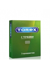 Текстурированные презервативы Torex  С точками  - 3 шт. - Torex - купить с доставкой в Уфе