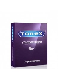 Презервативы Torex  Ультратонкие  - 3 шт. - Torex - купить с доставкой в Уфе