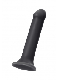 Черный фаллос на присоске Silicone Bendable Dildo XL - 20 см. - Strap-on-me - купить с доставкой в Уфе