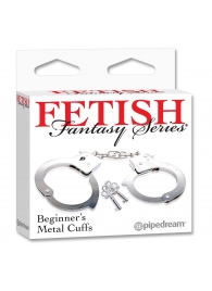 Металлические наручники Beginner s Metal Cuffs - Pipedream - купить с доставкой в Уфе