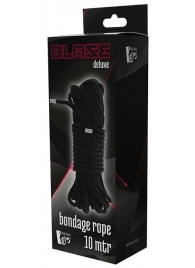 Черная веревка для бондажа BONDAGE ROPE - 10 м. - Dream Toys - купить с доставкой в Уфе