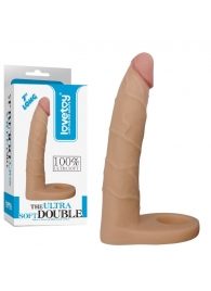 Телесная насадка-фаллоимитатор для двойного проникновения - 17 см. - Lovetoy - купить с доставкой в Уфе