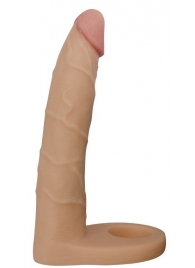 Телесная насадка-фаллоимитатор для двойного проникновения - 17 см. - Lovetoy - купить с доставкой в Уфе