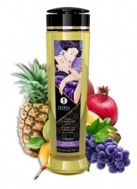 Массажное масло Libido Exotic Fruits с ароматом экзотических фруктов - 240 мл. - Shunga - купить с доставкой в Уфе