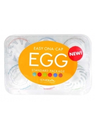 Набор из 6 мастурбаторов Tenga EGG Easy Beat с различным рельефом - Tenga - в Уфе купить с доставкой