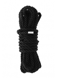 Черная веревка для шибари DELUXE BONDAGE ROPE - 5 м. - Dream Toys - купить с доставкой в Уфе