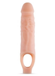 Телесный реалистичный фаллоудлинитель 9 Inch Silicone Cock Sheath Penis Extender - 22,86 см. - Blush Novelties - в Уфе купить с доставкой