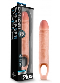 Телесный реалистичный фаллоудлинитель 10 Inch Silicone Cock Sheath Penis Extender - 25,4 см. - Blush Novelties - в Уфе купить с доставкой