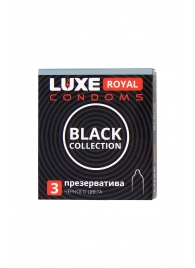 Черные презервативы LUXE Royal Black Collection - 3 шт. - Luxe - купить с доставкой в Уфе