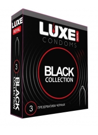 Черные презервативы LUXE Royal Black Collection - 3 шт. - Luxe - купить с доставкой в Уфе