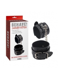 Черные наручники Be good Wrist Cuffs - Chisa - купить с доставкой в Уфе