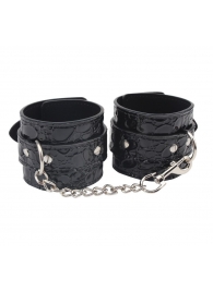 Черные наручники Be good Wrist Cuffs - Chisa - купить с доставкой в Уфе