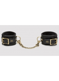 Черные наручники Bound to You Faux Leather Wrist Cuffs - Fifty Shades of Grey - купить с доставкой в Уфе
