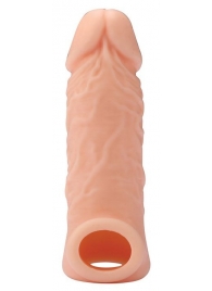 Телесная насадка EXTENDER WITH BALL STRAP 5.5 - 14 см. - Dream Toys - в Уфе купить с доставкой