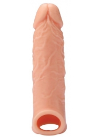 Телесная насадка EXTENDER WITH BALL STRAP 6.5 - 17 см. - Dream Toys - в Уфе купить с доставкой