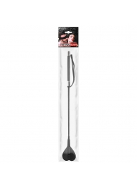 Черный стек с наконечником-сердечком - 54 см. - Notabu - купить с доставкой в Уфе