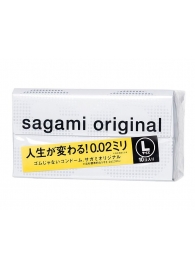 Презервативы Sagami Original 0.02 L-size увеличенного размера - 10 шт. - Sagami - купить с доставкой в Уфе