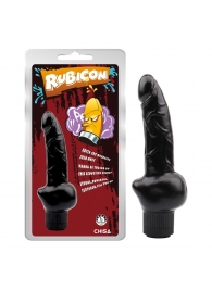 Черный вибратор-реалистик Obsidian Vibe Cock - 19 см. - Chisa