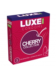 Презервативы с ароматом вишни LUXE Royal Cherry Collection - 3 шт. - Luxe - купить с доставкой в Уфе