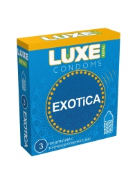 Текстурированные презервативы LUXE Royal Exotica - 3 шт. - Luxe - купить с доставкой в Уфе