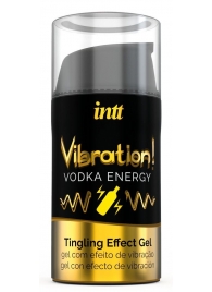 Жидкий интимный гель с эффектом вибрации Vibration! Vodka Energy - 15 мл. - INTT - купить с доставкой в Уфе