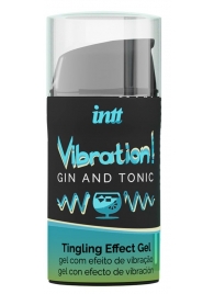 Жидкий интимный гель с эффектом вибрации Vibration! Gin   Tonic - 15 мл. - INTT - купить с доставкой в Уфе