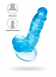 Голубой реалистичный фаллоимитатор Indy - 15,8 см. - A-toys купить с доставкой в интернет-магазине Orgasmix в Уфе Голубой реалистичный фаллоимитатор Indy - 15,8 см. - A-toys