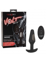 Черная анальная пробка с электростимуляцией Volt Electro-Fury - 12,75 см. - California Exotic Novelties - купить с доставкой в Уфе