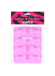 Розовая формочка для льда и шоколада Pecker Chocolate/Ice Tray - Lovetoy - купить с доставкой в Уфе